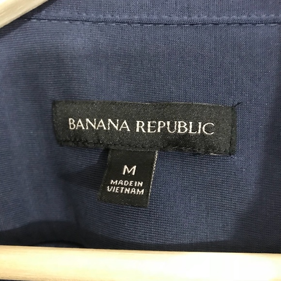 Banana Republic Navy Modal Button Down Shirt - Picture 6 of 7